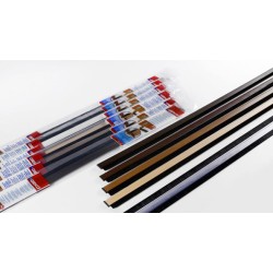 Geko 100 cm, bruin, bas de porte adhésif alu brush