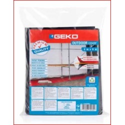 Geko RED/BLACK OUTDOOR COVER SHEET 2X8M