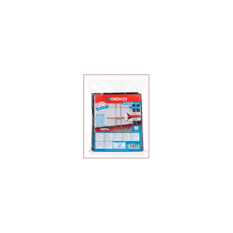 Geko RED/BLACK OUTDOOR COVER SHEET 2X8M Geko RED/BLACK OUTDOOR COVER SHEET 2X8M