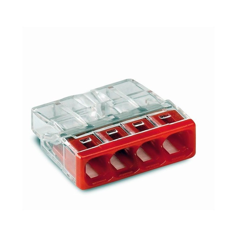 WAGO CONNECTOR 4X2,5mm (KPL 12PCS) WAGO CONNECTOR 4X2,5mm (KPL 12PCS)