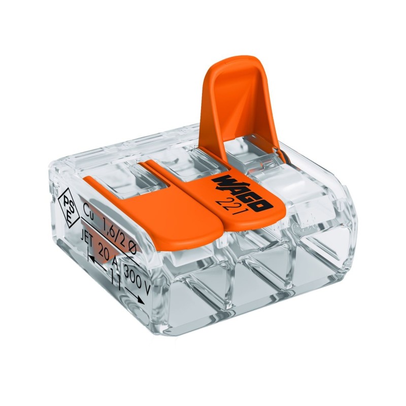 WAGO MINI QUICK CONNECTOR 3X4mm (KPL 6 PCS) WAGO MINI QUICK CONNECTOR 3X4mm (KPL 6 PCS)