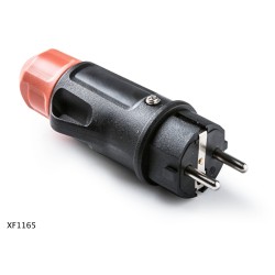 Socket IP54 noir male 2P+Z