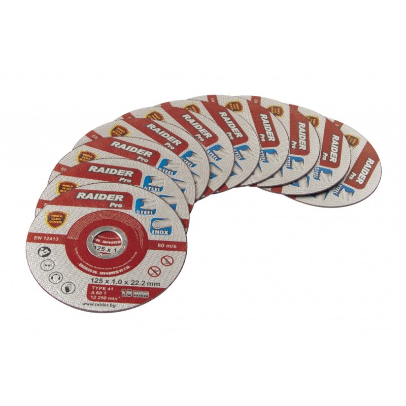 doorslijpschijf metaal dia 125x1mm - 10 pcs