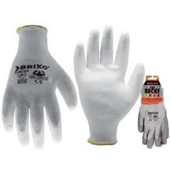 Gants de travail  XL PU polyester EN388+etiquette