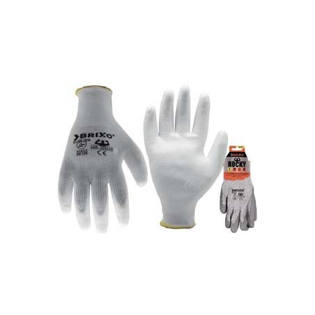 Gants de travail  XL PU polyester EN388+etiquette