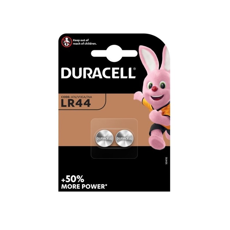 Duracell LR44 A76 Alkaline 1.5V blister 2 pcs