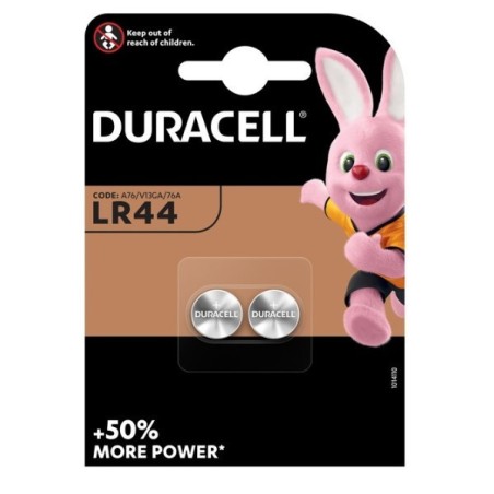 Duracell LR44 A76 Alkaline 1.5V blister 2 pcs