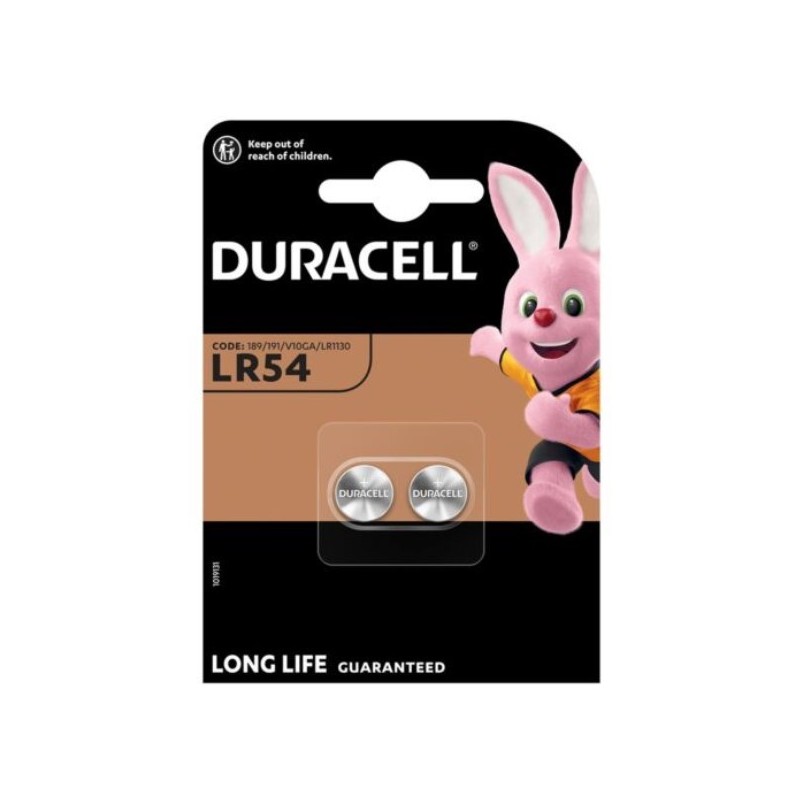 Duracell LR54 AG10 Alkaline 1.5V blister 2 pcs