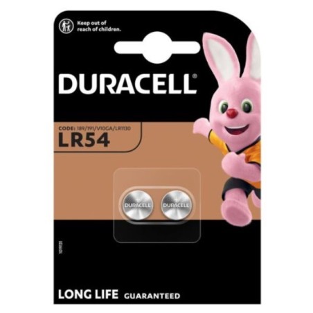 Duracell LR54 AG10  Alkaline 12V blister 2 pcs