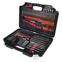 Driver + screw  bits + hole saw sets  246 pcs