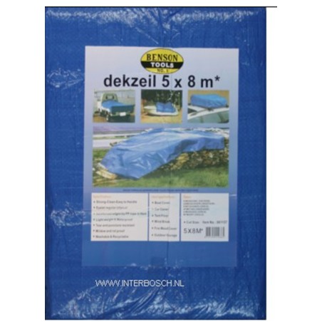 bâche 6x10 mtr bleu