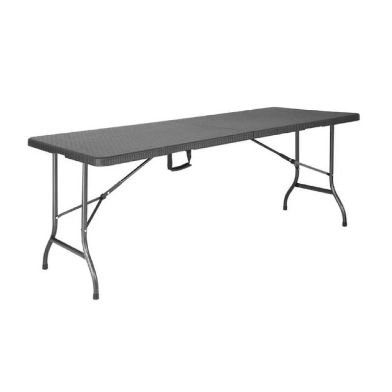 Table de camping 180x75x74cm noir