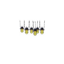 CORDON DE LUMIÈRE 2 MTR SOLAIRE FLAME  6 PCS