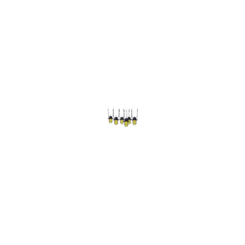 CORDON DE LUMIÈRE 2 MTR SOLAIRE FLAME  6 PCS