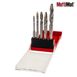 Drill Bits MultiMat® Asymmetrical 5pcs. Ø4 6 8 10