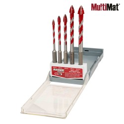 Drill Bits MultiMat 4Cut 5pcs. Ø4 5 6 8 10mm Set