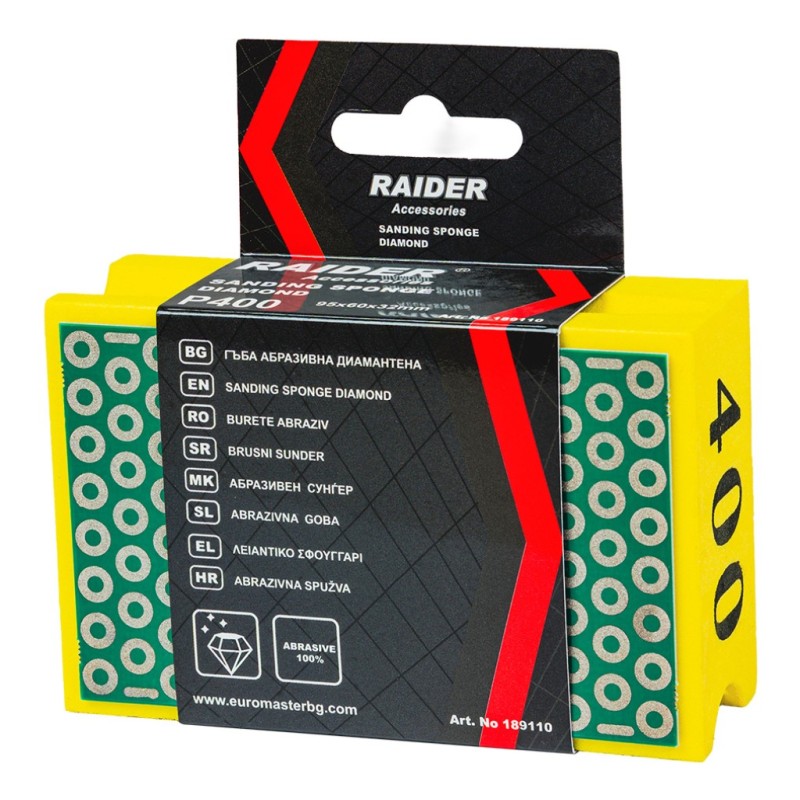 Schuurspons diamond 100x70x25mm P400