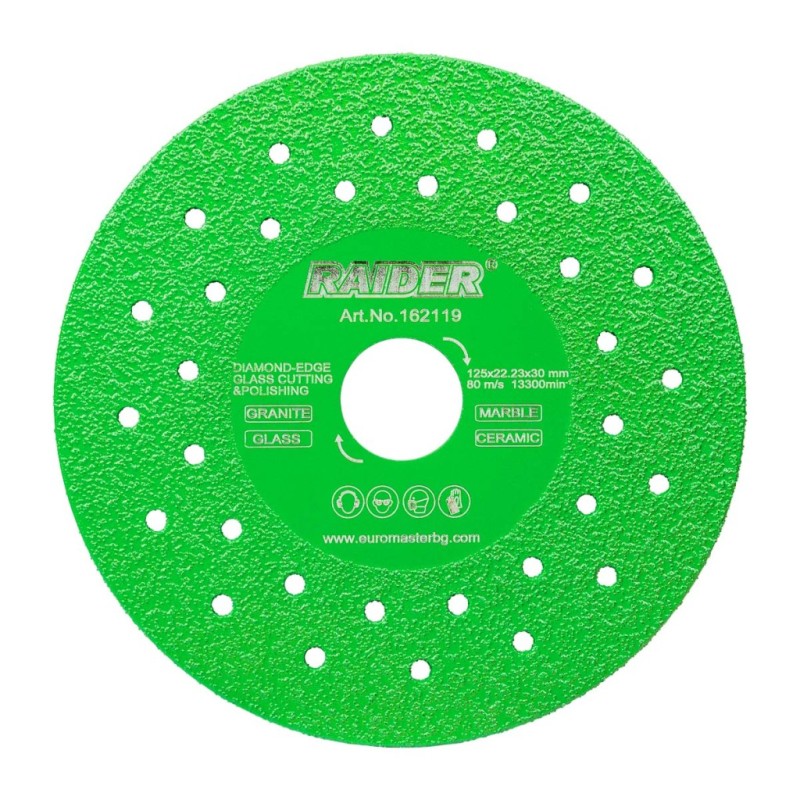 Diamond Glass Cutting/Grinding Disc 125x22,23x30mm