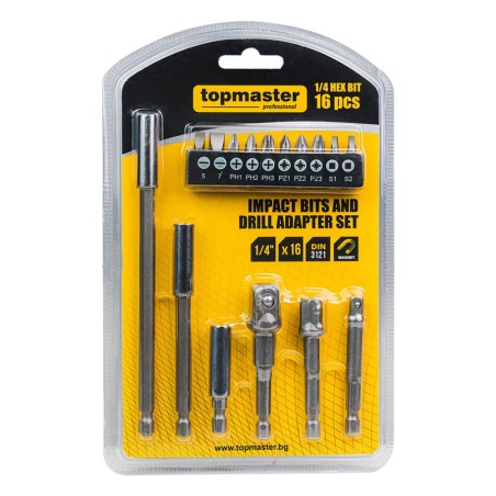 Bit And Drill Adapter Set 16 Units TMP