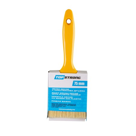 Paint brush DECOR with plastic handle 75mm TS
