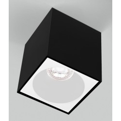 Opbouwarmatuur 1xGU10 zwart / wit