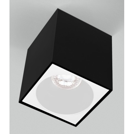 Opbouwarmatuur 1xGU10 zwart / wit