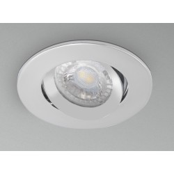 KLAK ROUND RICHTBARE GU10 SPOT ZILVER
