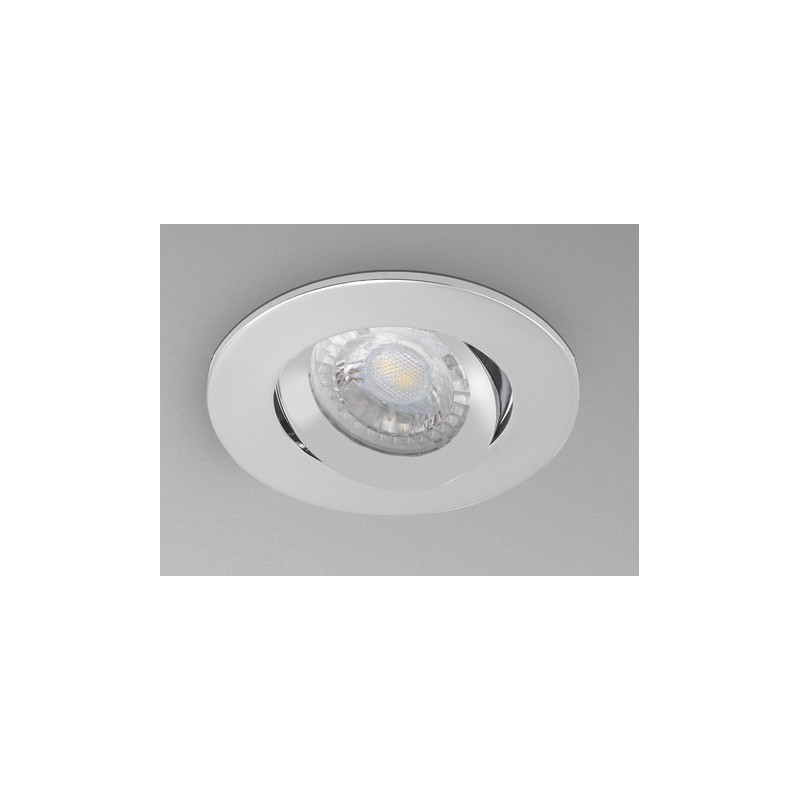 KLAK ROUND RICHTBARE GU10 SPOT ZILVER