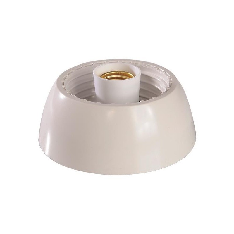 Bakeliet E27 opbouw armatuur wit