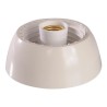 Bakeliet E27 opbouw armatuur wit