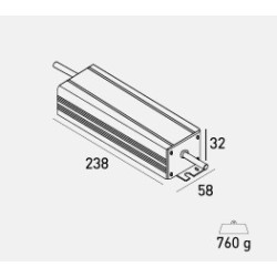 SPARE PART STRIP LED DRIVER - 200W - IP67 - Box