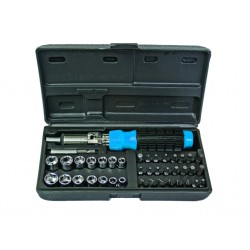 Dopsleutelset  schroevendraaiers + dopsleut 40pcs