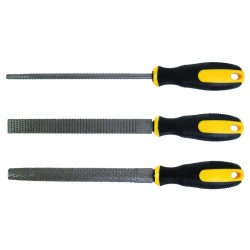 Houtvijlset rond + halfrond + plat set 3pcs TMP