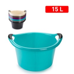 Ronde teil 15 L met handvatten