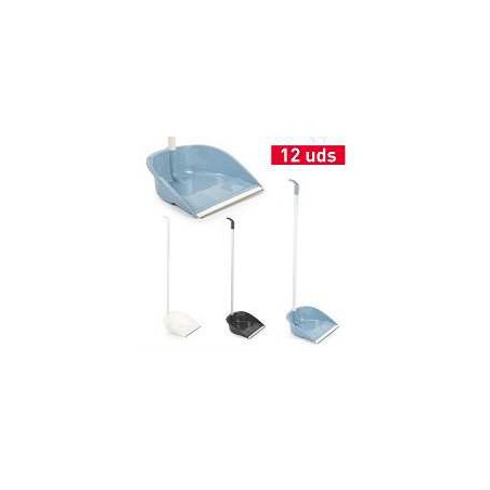 stoffer en blik + rubber rand + lang handvat