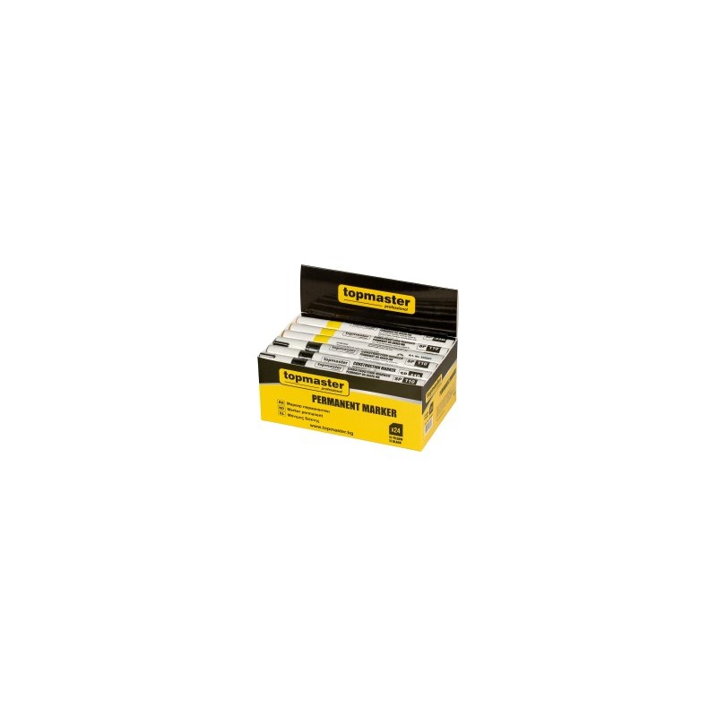 Markers 2 soorten zwart en geel / 24st display Markers 2 soorten zwart en geel / 24st display