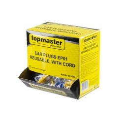 "Ear plugs EP01, reusable, with cord, 50 pcs in a