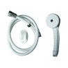 Doucheslang  wit pvc 1,5m  + hoorn