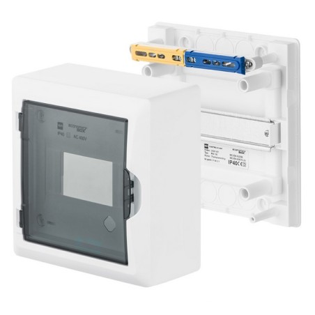 Verdeelkast opbouw 6 modules + terminal bars inc
