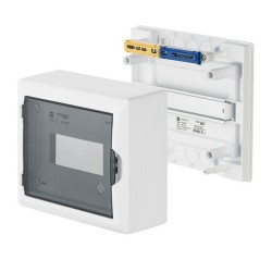 Verdeelkast opbouw 8 modules + terminal bars inc