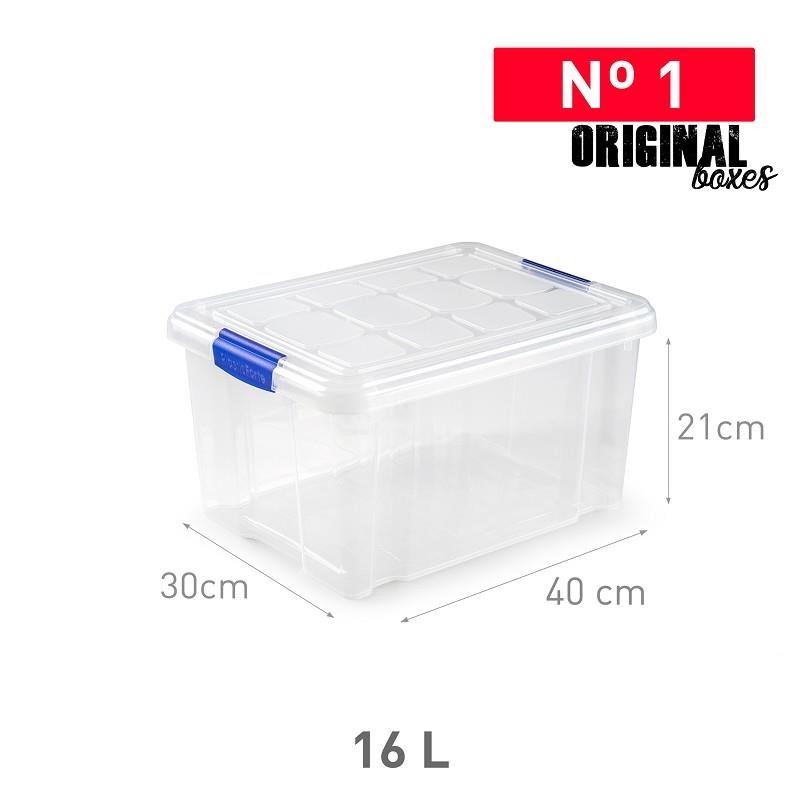 Opbergbox+deksel 16L (40x30x21cm) n°1 Opbergbox+deksel 16L (40x30x21cm) n°1