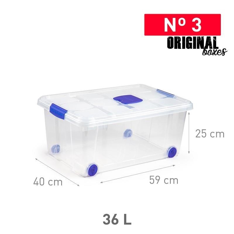 Opbergbox+deksel 36L (40 x 59 x 25cm) n° 3 Opbergbox+deksel 36L (40 x 59 x 25cm) n° 3