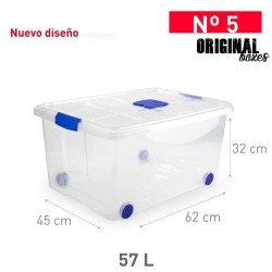 Opbergbox + deksel 57L transp-n°5-
