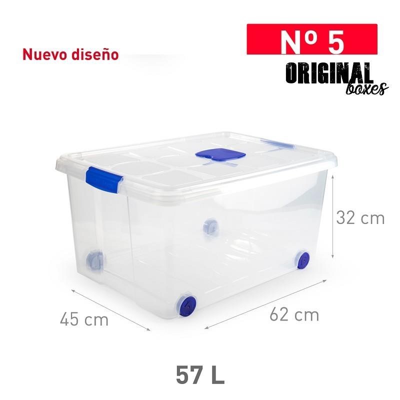 Opbergbox + deksel 57L transp-n°5-