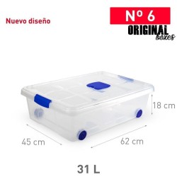 Opbergbox + deksel 62x45x18cm/ 31L-6-