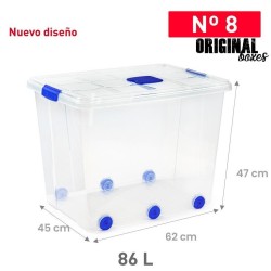Opbergbox + deksel 86L (62x45x47cm) n° 8