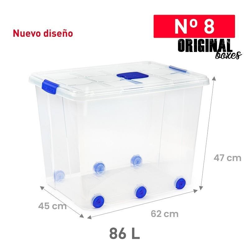 Opbergbox + deksel 86L (62x45x47cm) n° 8 Opbergbox + deksel 86L (62x45x47cm) n° 8