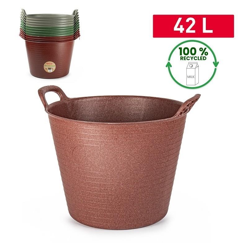 Flexitub 42L - eco brick - gekleurde Flexitub 42L - eco brick - gekleurde