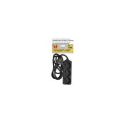 stekkerblok 3 x A-Pin + 1,5m kabel zwart
