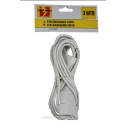 verlengsnoer 3m plat 2x0,75